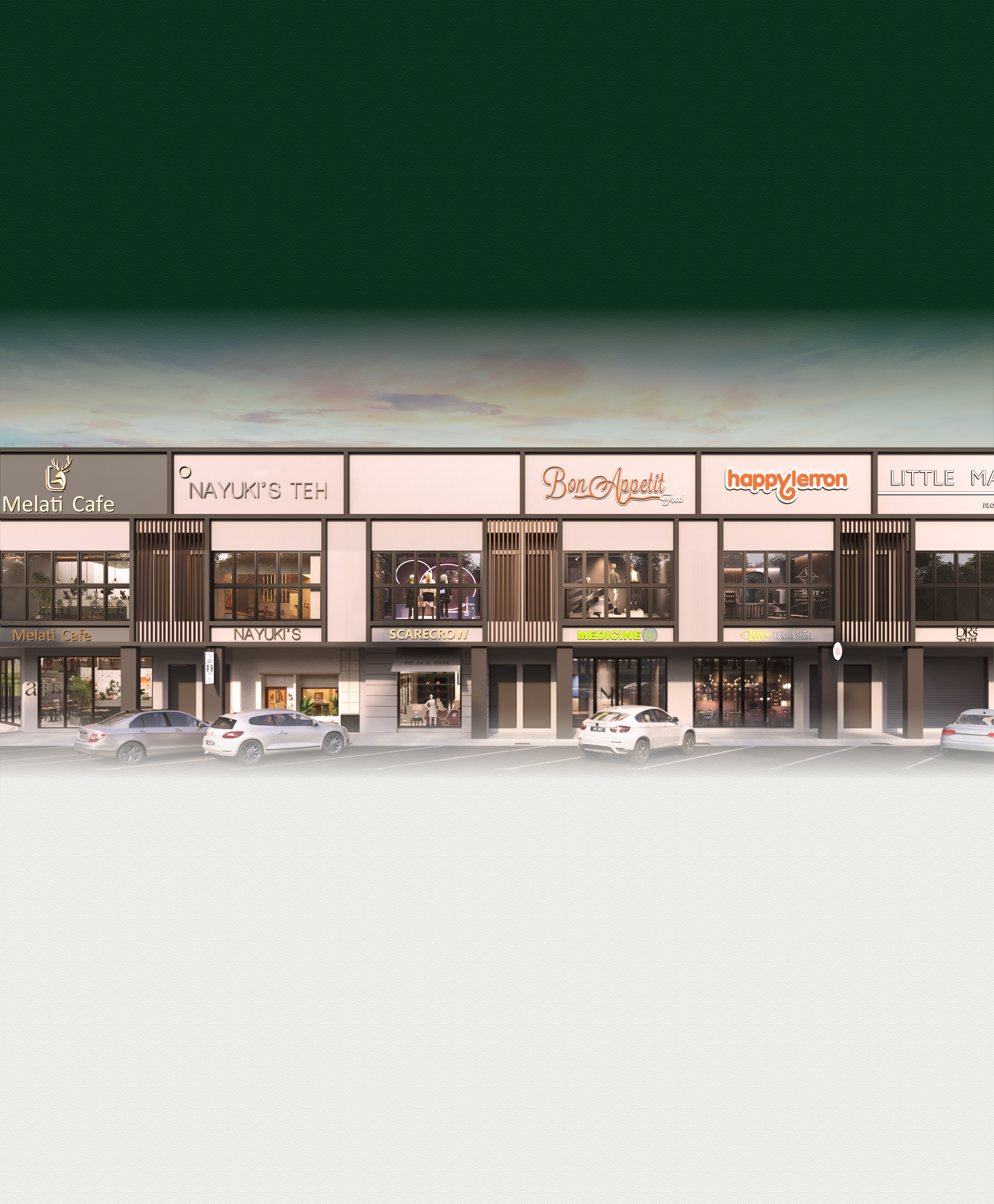 K Melati Building Render